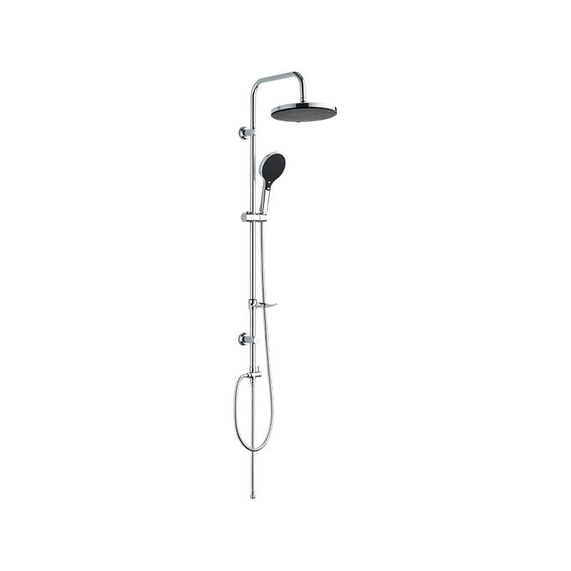 LD-31 Badezimmer Chrom Duschsäulen Set mit geöffnetem sauberen und multifunktionalen Silikon Duschkopf Set