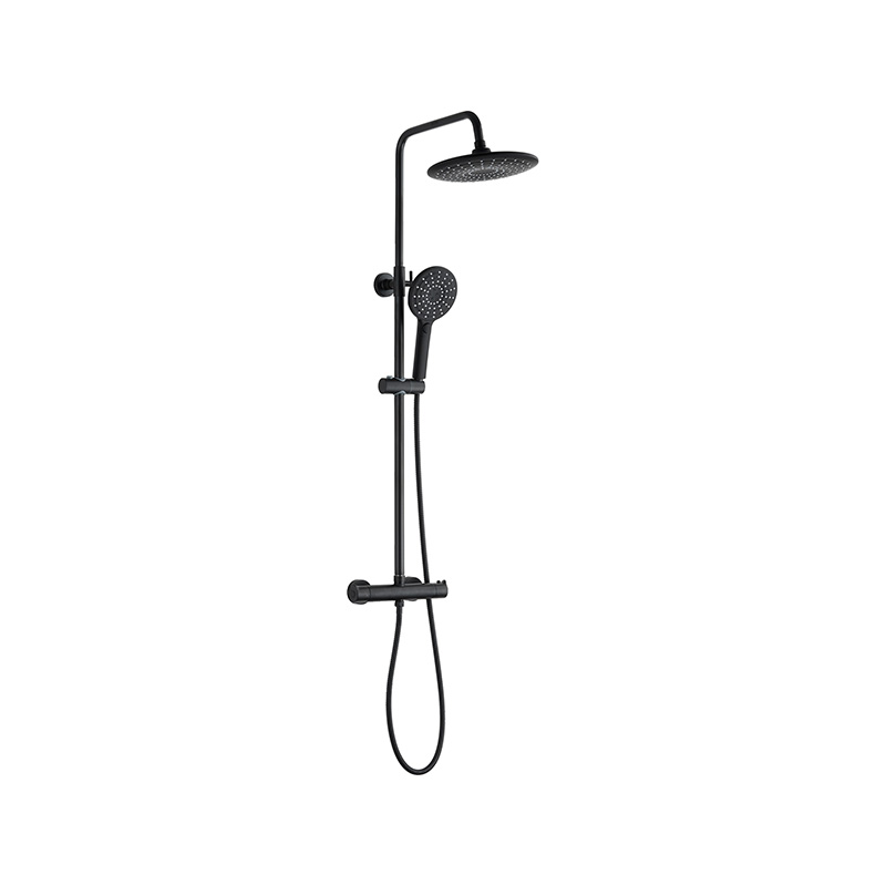 TM-1137 Schwarz Minimalistisch Thermostatisch Multifunktion Duschkopf Wasserhahn Duschsäule Set TM-1137 Schwarz Minimalistisch Thermostatisch Multifunktion Duschkopf Wasserhahn Duschsäule Set