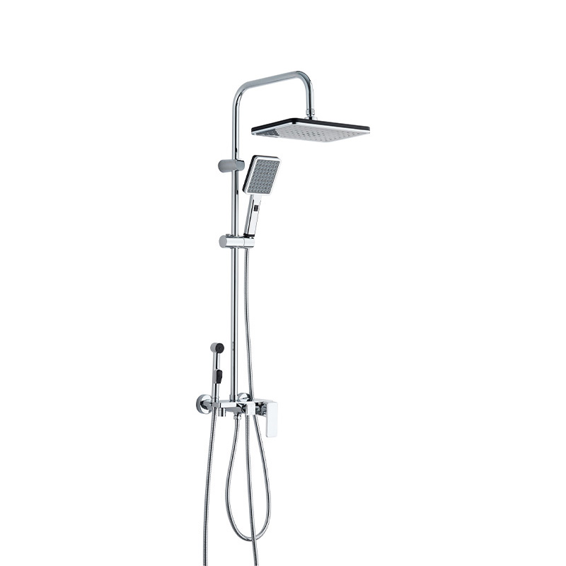 TM-1139 Wandmontiertes multifunktionales Duschkopf- und Wasserhahnset mit Spritzpistole und 3D-Oberflächendesign TM-1139 Wandmontiertes multifunktionales Duschkopf- und Wasserhahnset mit Spritzpistole und 3D-Oberflächendesign