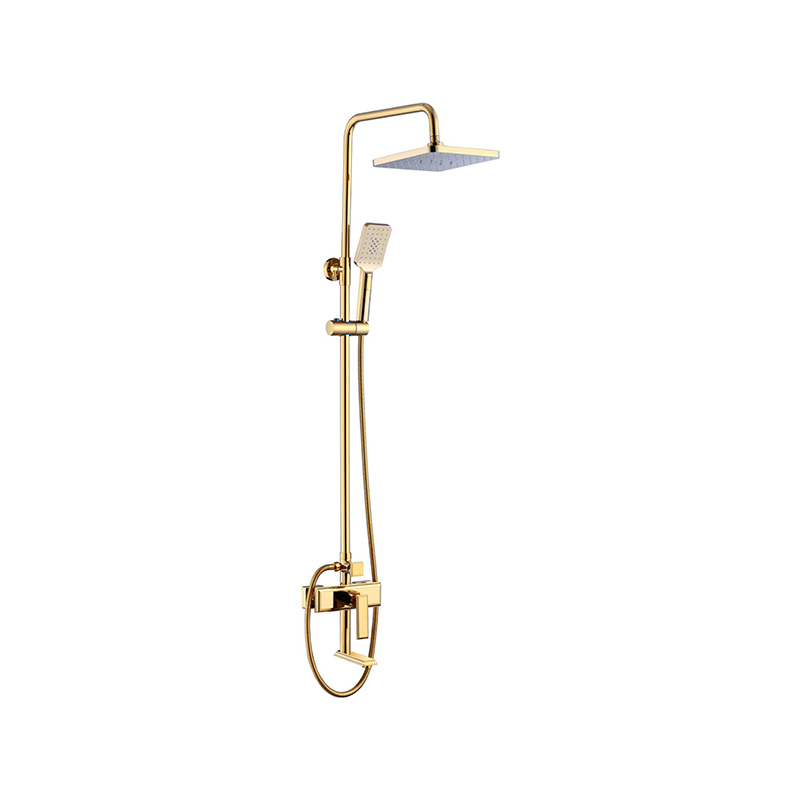 TM-1151 Goldene Duscharmatur mit unterem Auslauf für Warm- und Kaltwasser TM-1151 Goldene Duscharmatur mit unterem Auslauf für Warm- und Kaltwasser