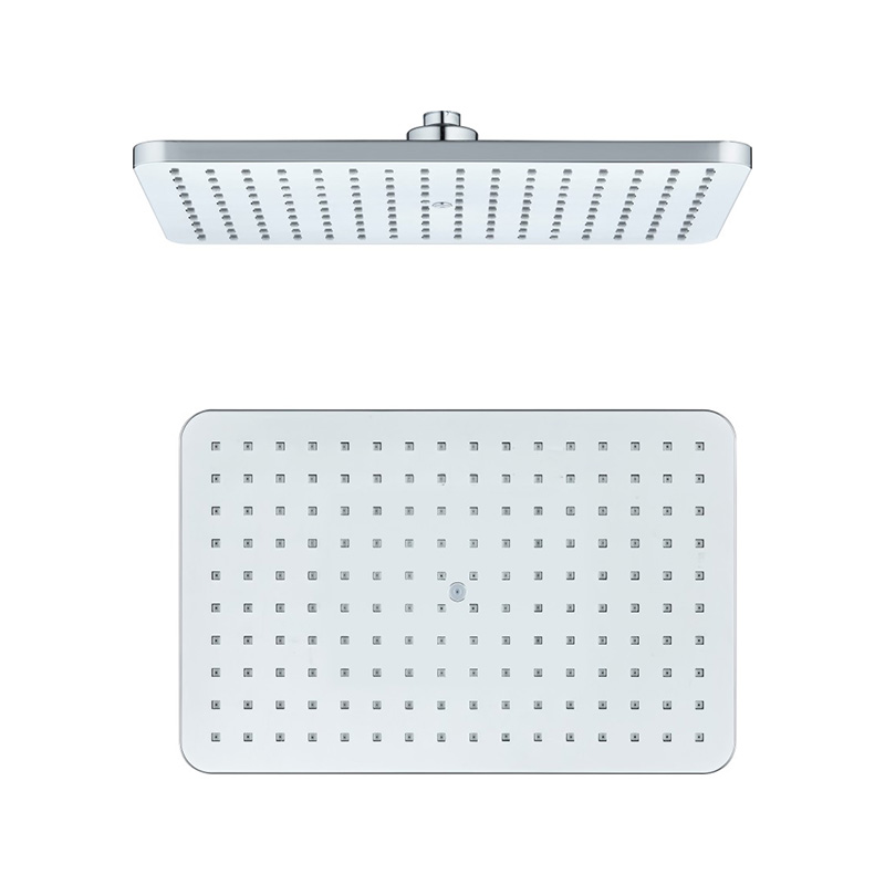TM-2309 Doppelseitiger galvanisierter Duschkopf mit quadratischer Oberseite TM-2309 Doppelseitiger galvanisierter Duschkopf mit quadratischer Oberseite