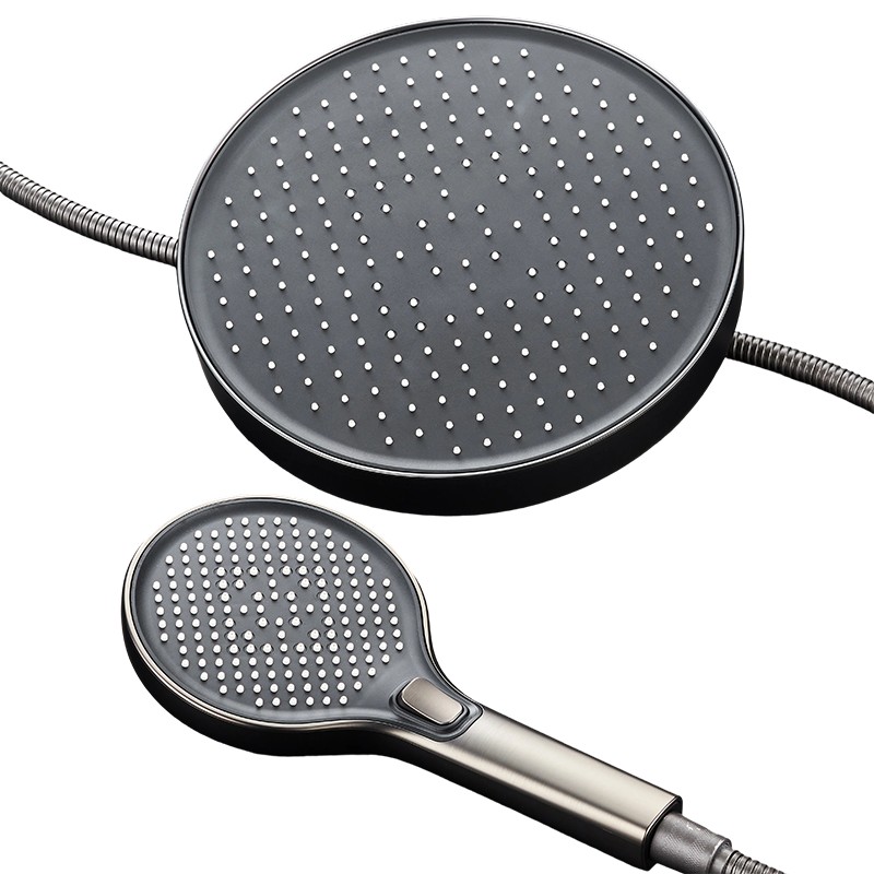DS-254 354 Rundes 3-Funktionen-Duschkopfset mit druckverstärkter Handbrause und 10-Zoll-Regenduschkopf DS-254 354 Rundes 3-Funktionen-Duschkopfset mit druckverstärkter Handbrause und 10-Zoll-Regenduschkopf